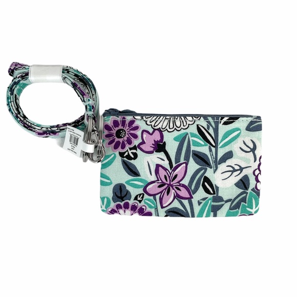 Vera Bradley Penelope’s Garden Up Zip ID & Lanyard - Picture 6 of 6